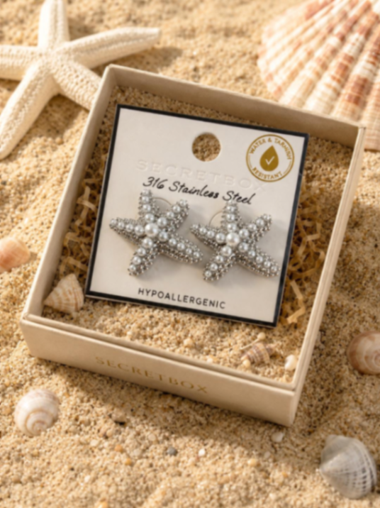 PANTALLAS STARFISH STAINLESS STEEL CON PERLAS