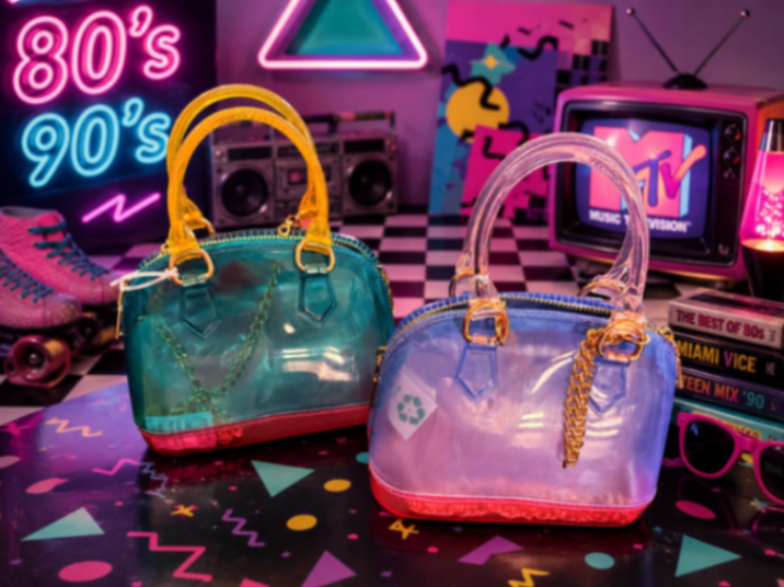 CARTERAS MINI TRANSPARENTES COLORES