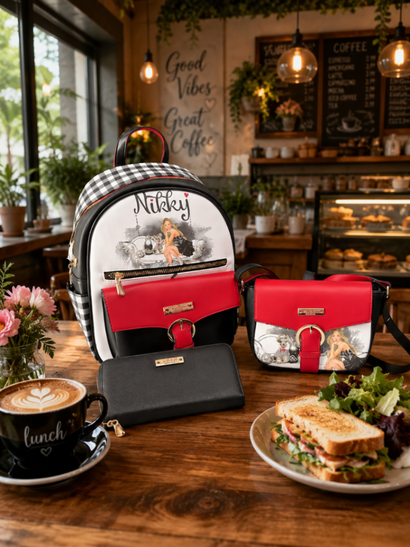 MOCHILA NIKKY BY NICOLE LEE 3PCS