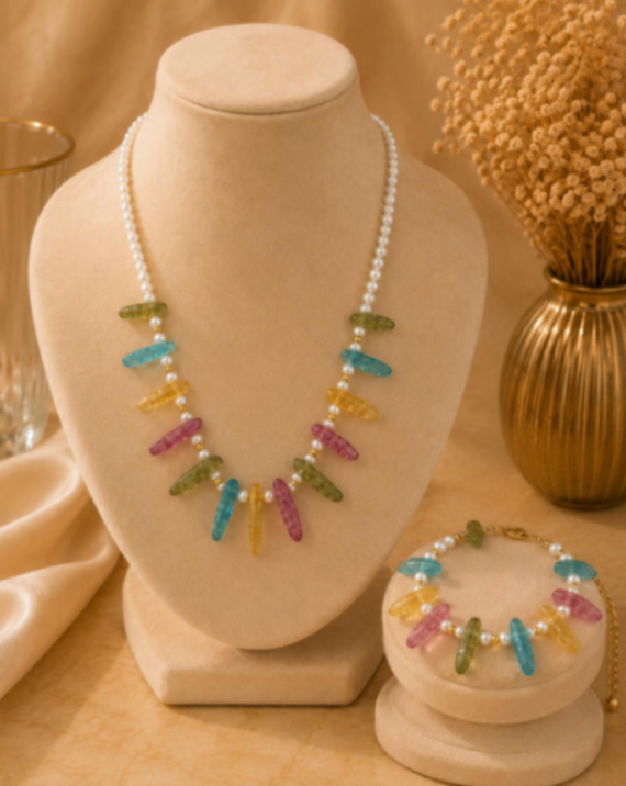 COLLAR PULSERA ARCOIRIS