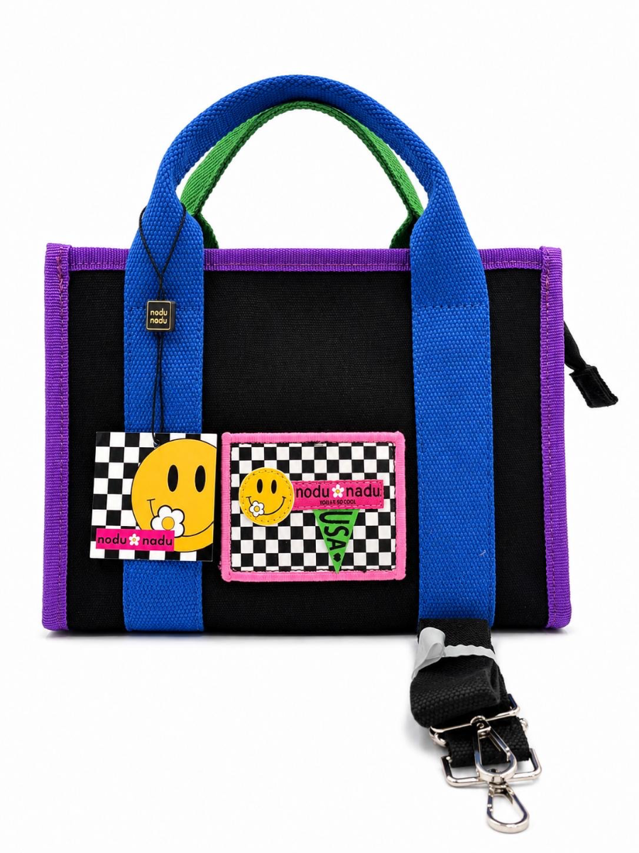 CARTERA NODU NADU AZUL/VIOLETA/VERDE