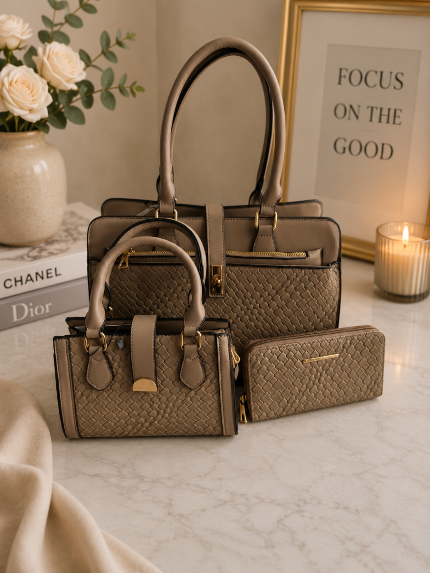 CARTERA TRIO TAUPE