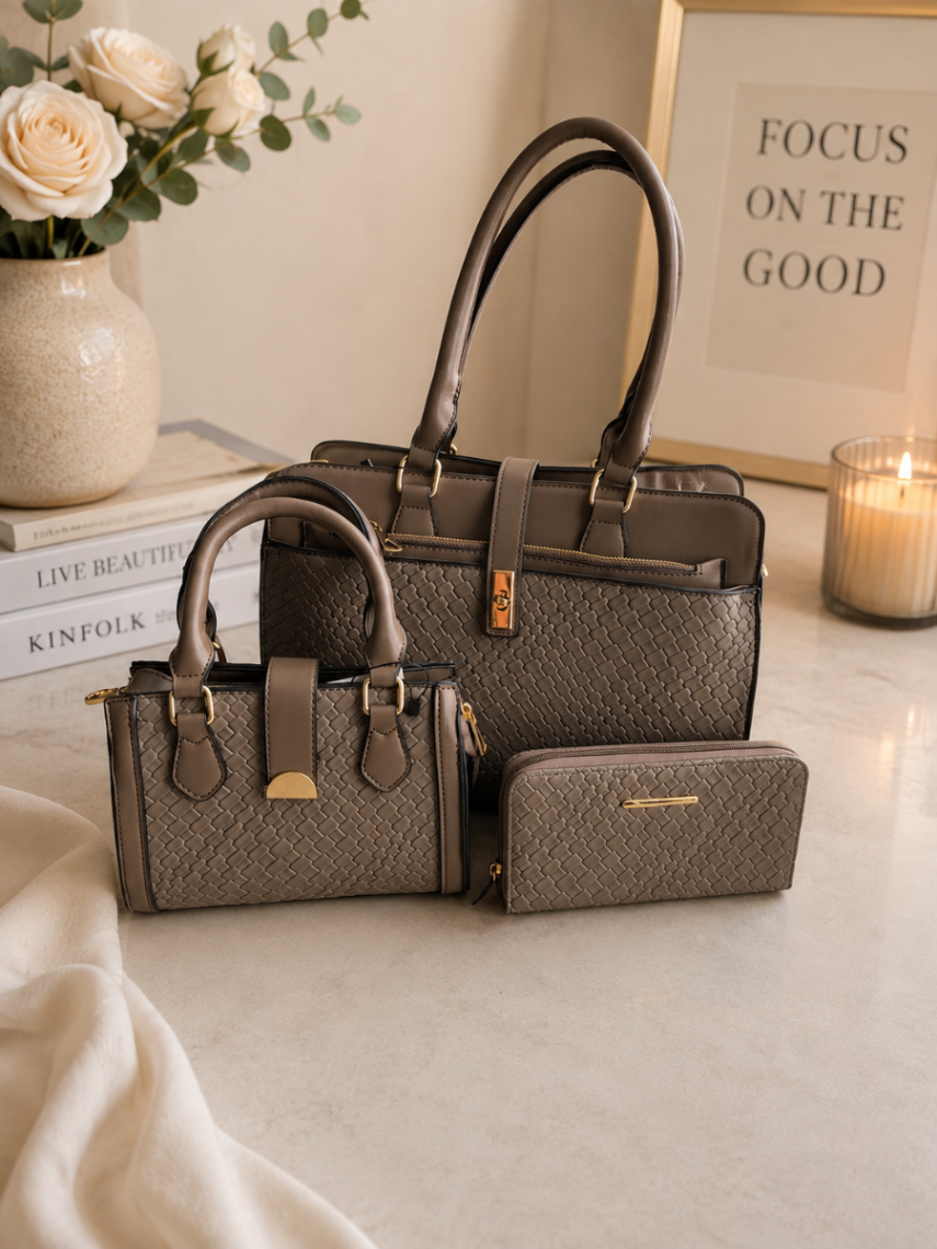 CARTERA TRIO GRIS OSCURO
