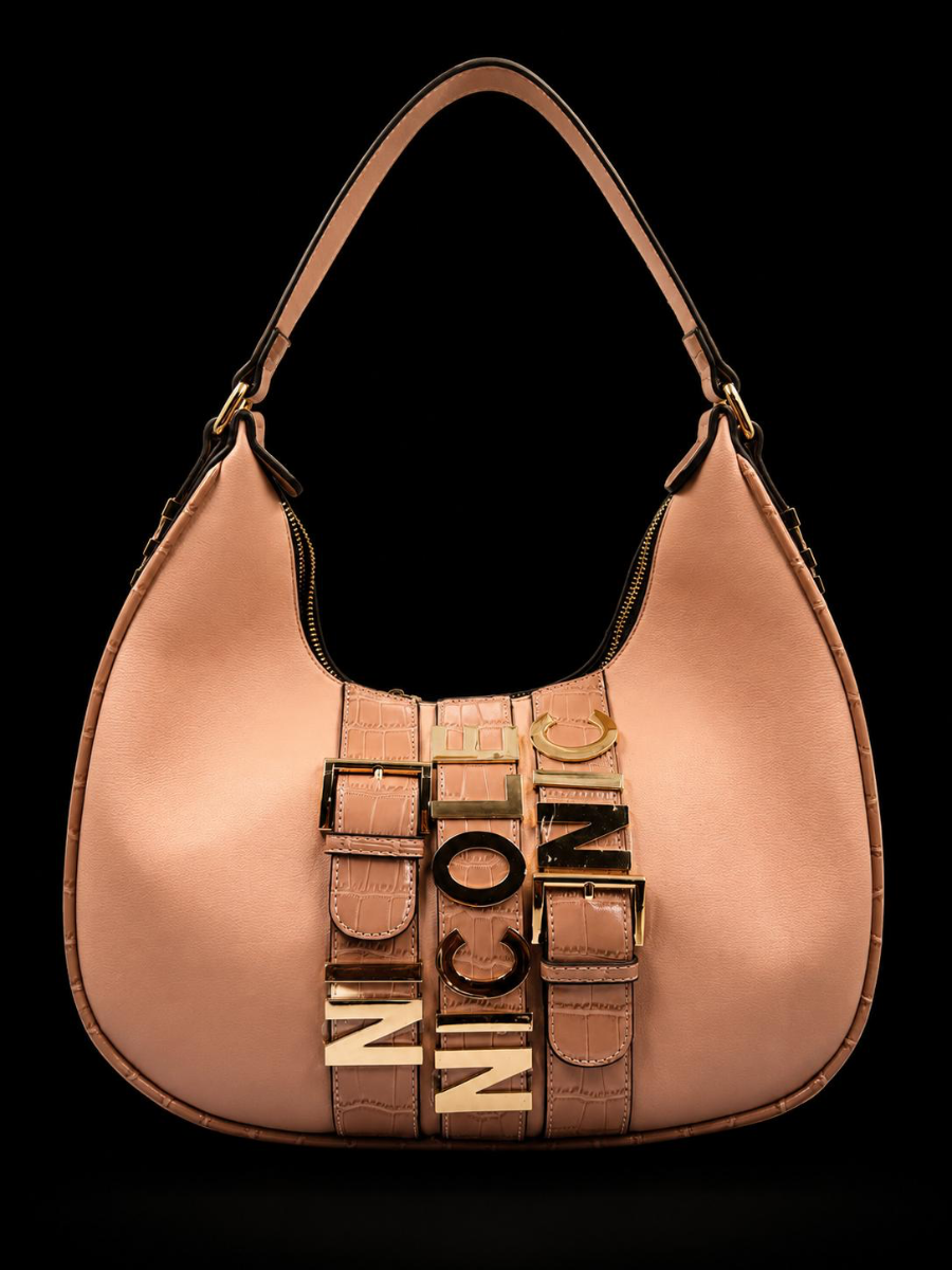 CARTERA NICOLE LEE BLANCA CON LAZO