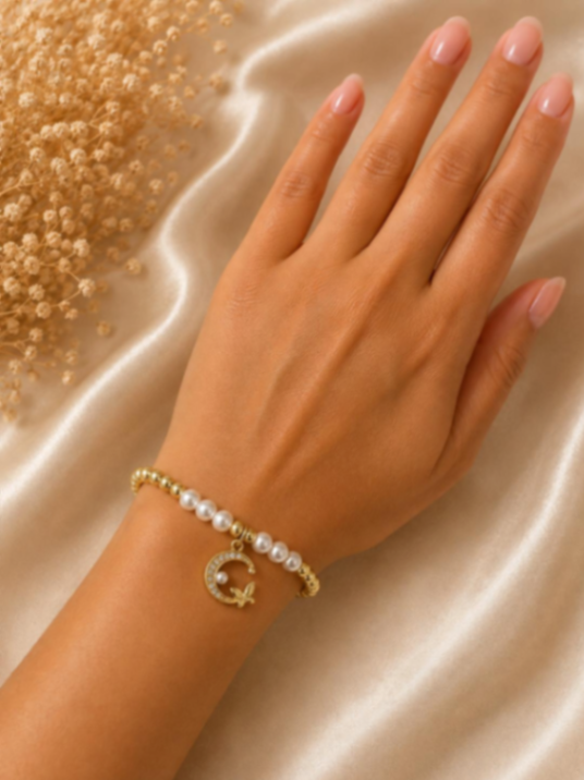 PULSERA MOON AND BUTTERFLY