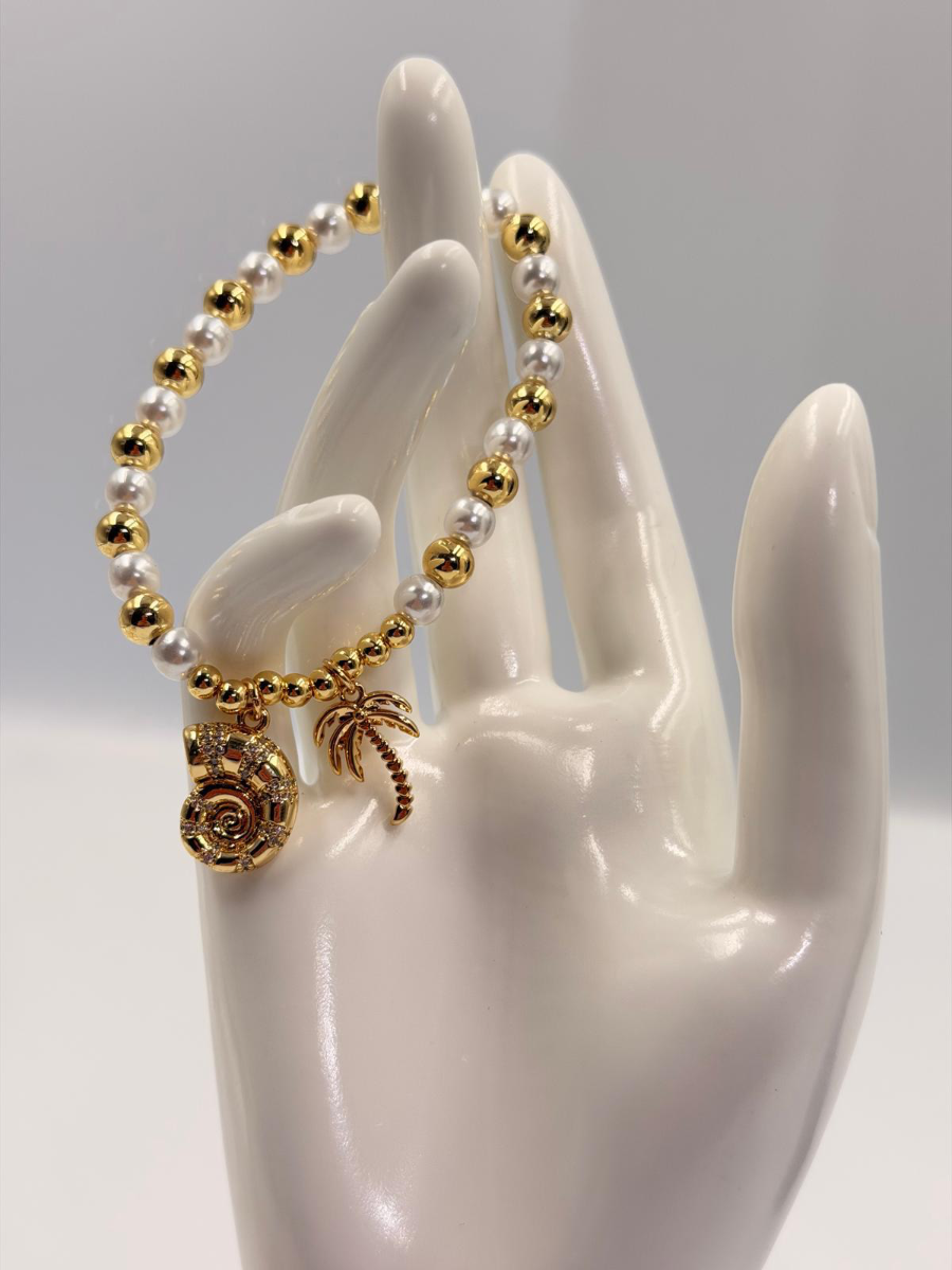PULSERA PALM AND SHELL