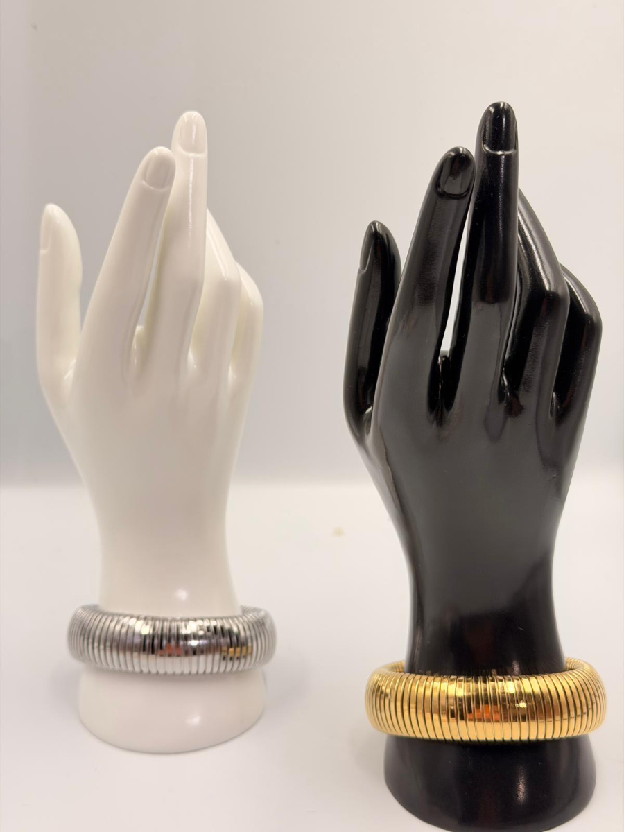 BANGLE ANCHA DORADA O PLATA