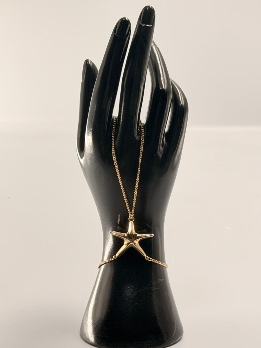 PULSERA HAND CHAIN DORADA GOLDEN STAR