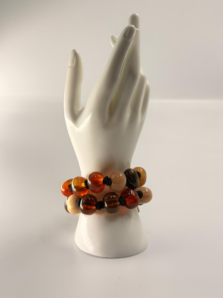 PULSERA 2 BROWN SET