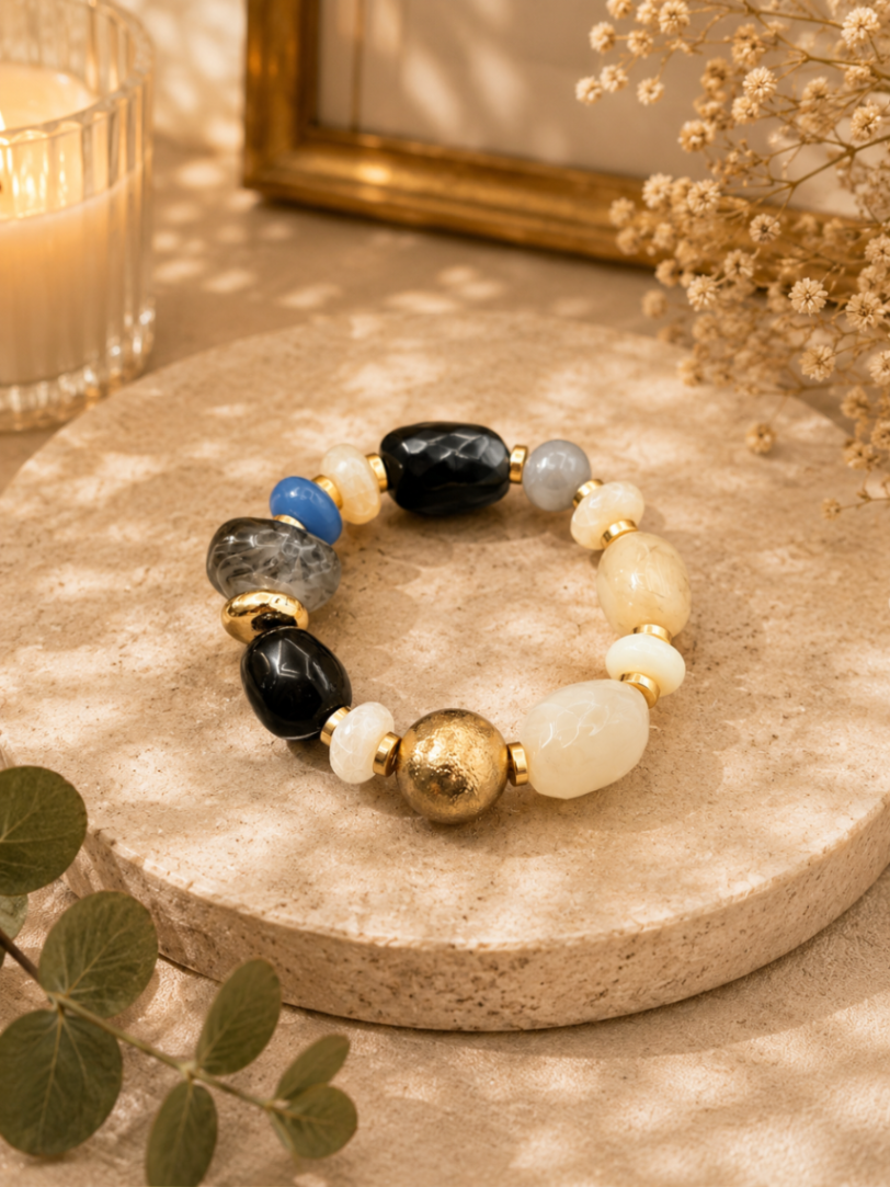PULSERA GOLDEN BLUE